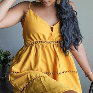 Yellow Cutout Sundress
